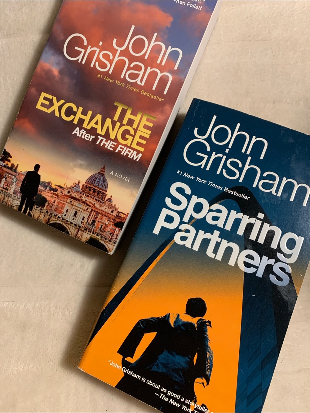 Mystery novella stories, The Exchange by John Grisham Sparring Partners